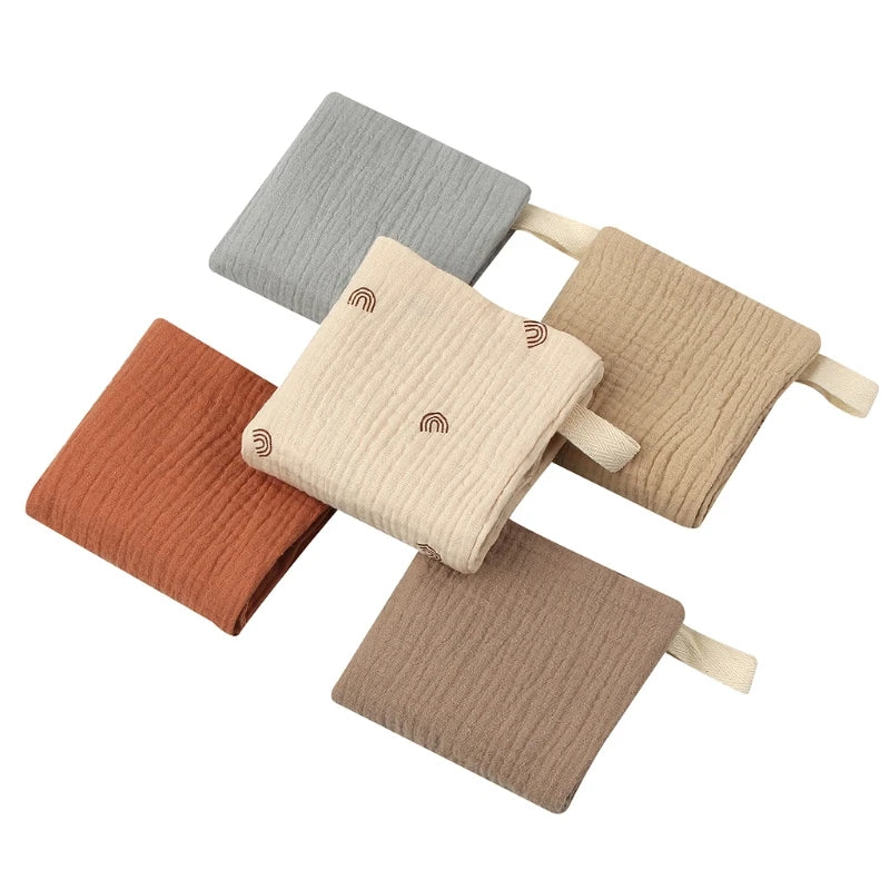 Lot de 5 langes en coton pour bébé – Ultra doux & absorbants