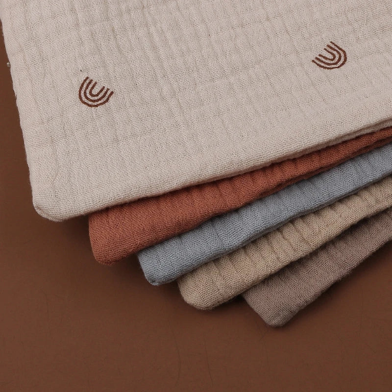 Lot de 5 langes en coton pour bébé – Ultra doux & absorbants