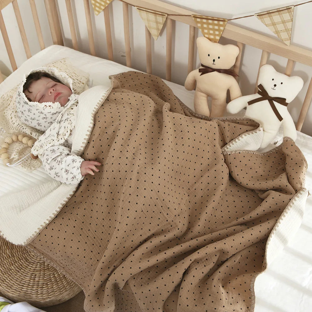 Couverture Bébé Premium en Gaze de Coton