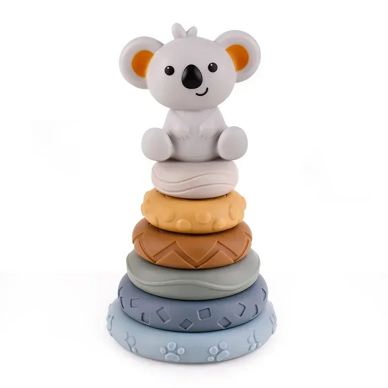 Blocs Montessori en Silicone – Éveil & Dentition