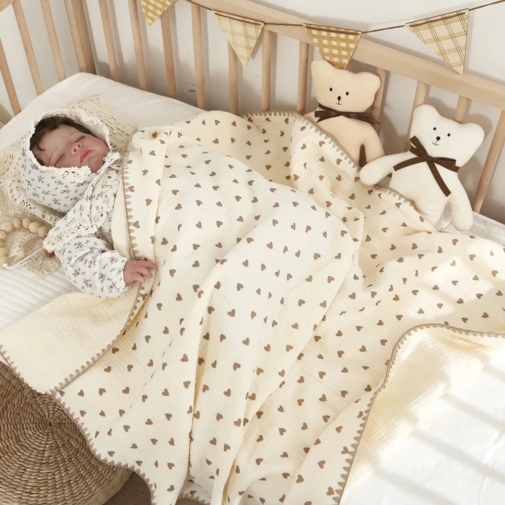 Couverture Bébé Premium en Gaze de Coton