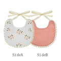 Bavoir bébé en mousseline de coton | Double face, absorbant et réglable