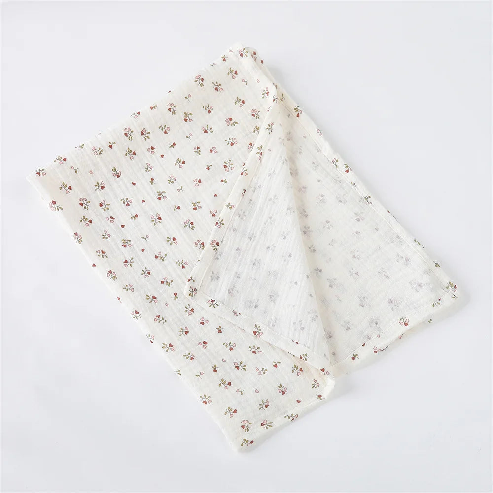 Lange Bébé en Mousseline de Coton 80 × 65 cm