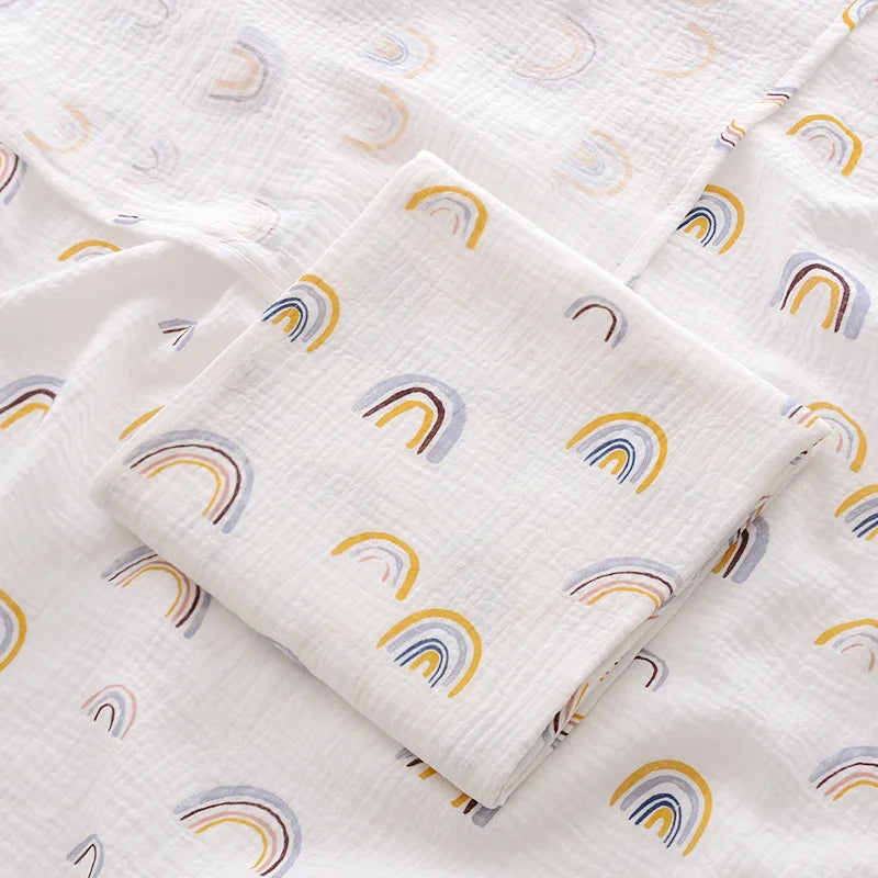 Lange Bébé en Mousseline de Coton – Couverture Multi-Usage