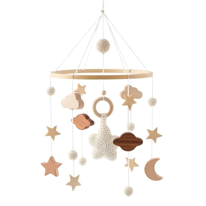 DreamMobile™ – Mobile musical en bois pour lit de bébé