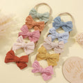 Lot de 10 bandeaux à nœud pour bébé fille – Nylon ultra doux