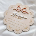 Plaque de naissance personnalisée en bois – Nœud