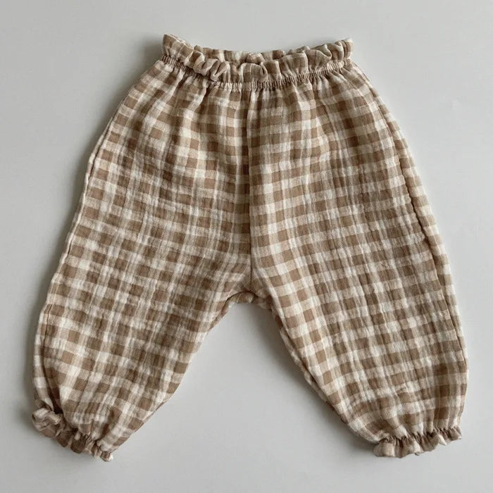 Pantalon Bébé en Coton Bio – Mousseline Douce