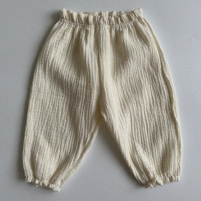 Pantalon Bébé en Coton Bio – Mousseline Douce