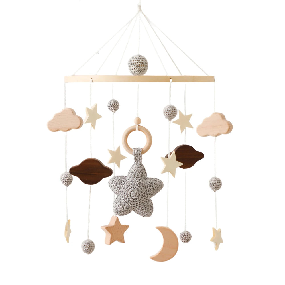 DreamMobile™ – Mobile musical en bois pour lit de bébé
