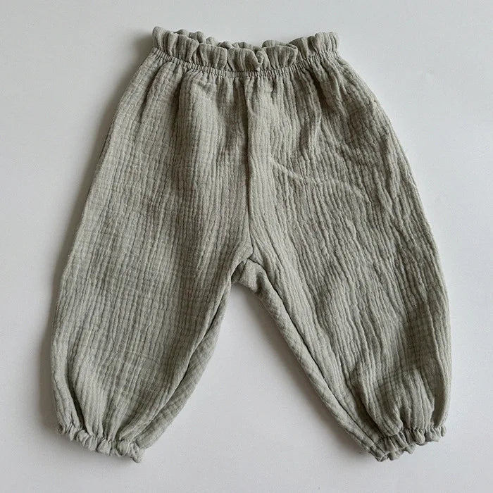Pantalon Bébé en Coton Bio – Mousseline Douce