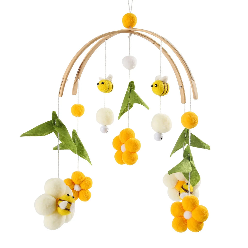 DreamMobile™ – Mobile musical en bois pour lit de bébé