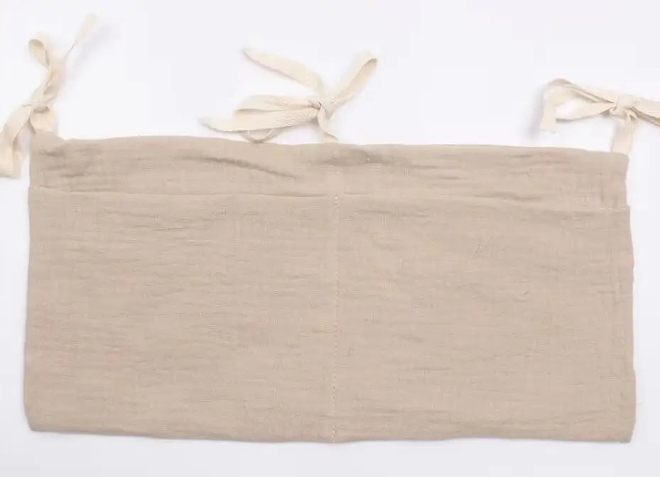 Organisateur de Lit Bébé en Coton – Rangement Suspendu