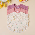 Lot de 4 bavoirs bandana en mousseline de coton | Doux, absorbants & réglables pour bébé