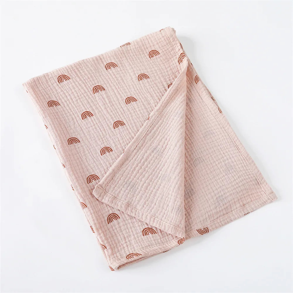 Lange Bébé en Mousseline de Coton 80 × 65 cm