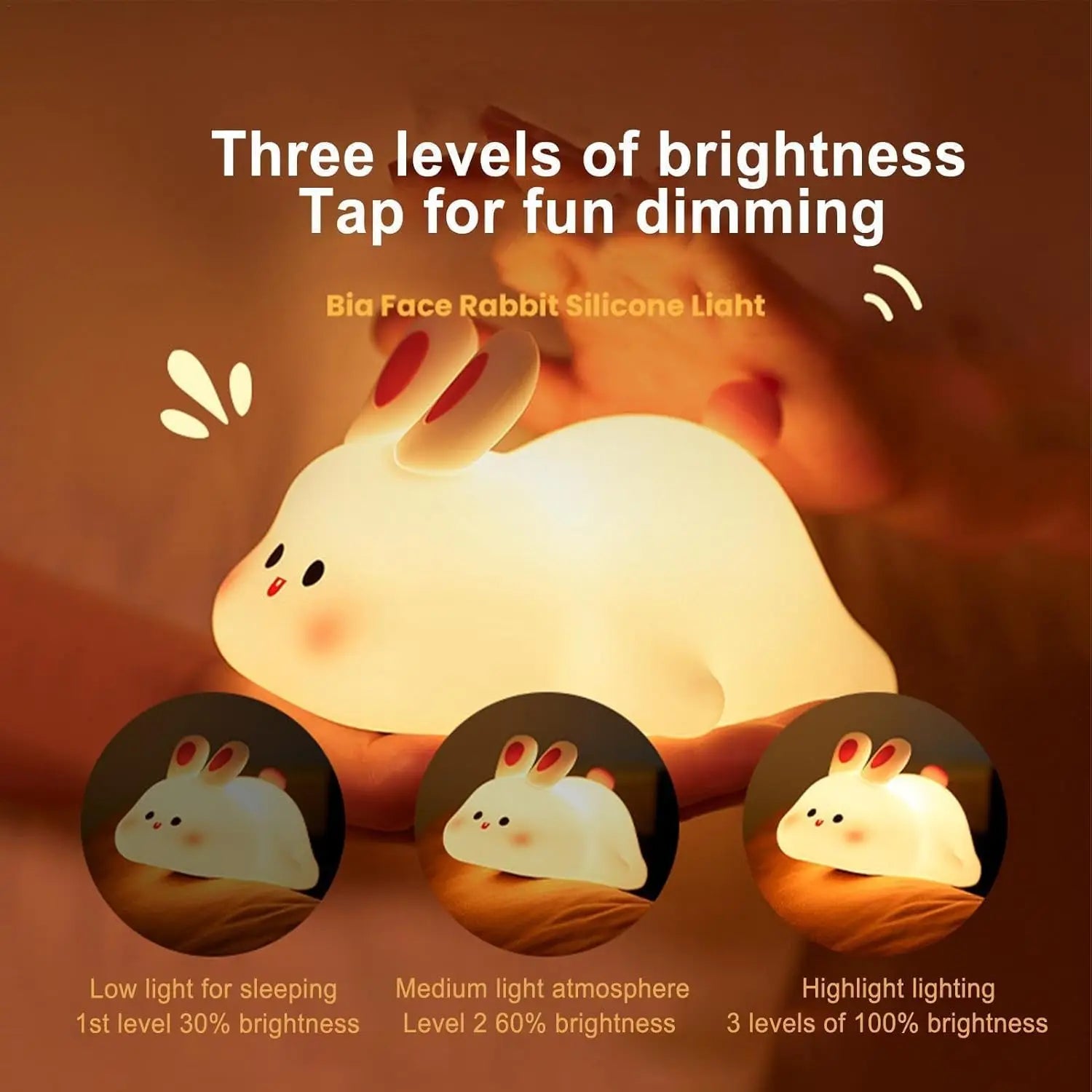 BunnyGlow™ – Silicone Night Light