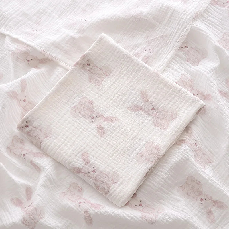 Lange Bébé en Mousseline de Coton – Couverture Multi-Usage