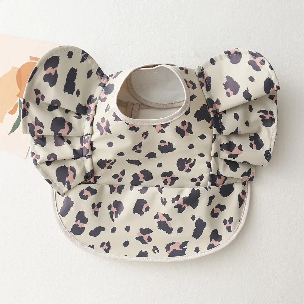 Bavoir Imperméable à Manches Courtes avec Récupérateur – Style Scandinave